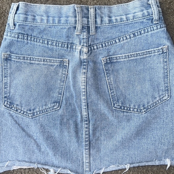 Petal & Pup Asymmetrical Blue Pencil Skirt - Picture 4 of 5